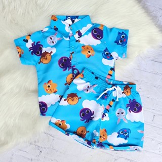 Roupa Bolofofos Menino Conjunto Infantil Bolofofo Festa