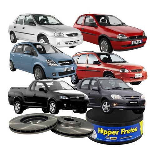 Par Disco Freio Dianteiro Ventilado Gm Corsa Meriva Montana
