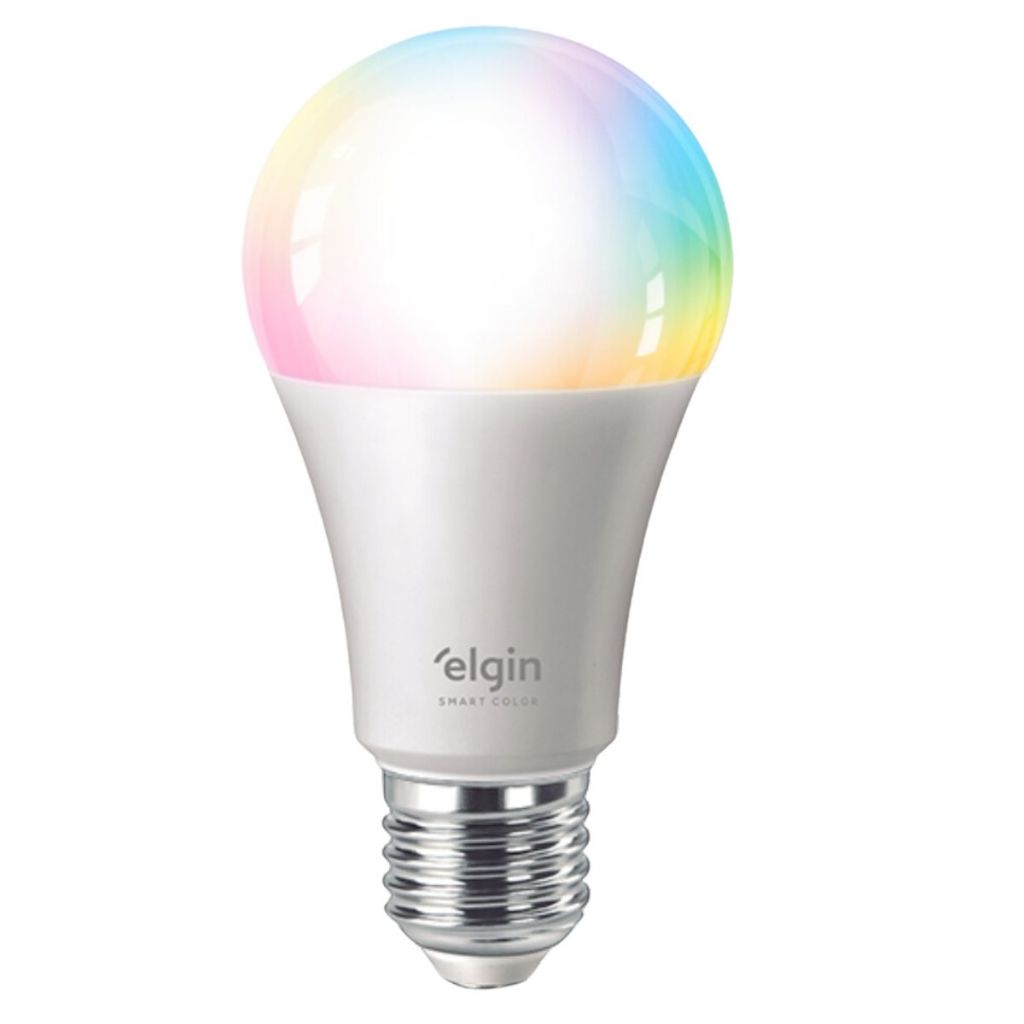 Lâmpada Inteligente Led Bulbo 10w Rgb Smart Color - Elgin em Oferta na Shopee
