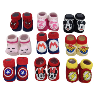 KIT MEIA 3D PANTUFA PARA BEBÊ INFANTIL COM PERSONAGENS em Oferta na Shopee