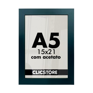 Kit 10 Moldura A5 15x21Cm Com Acetato e Fundo Para Quadros Fotos em Oferta na Shopee