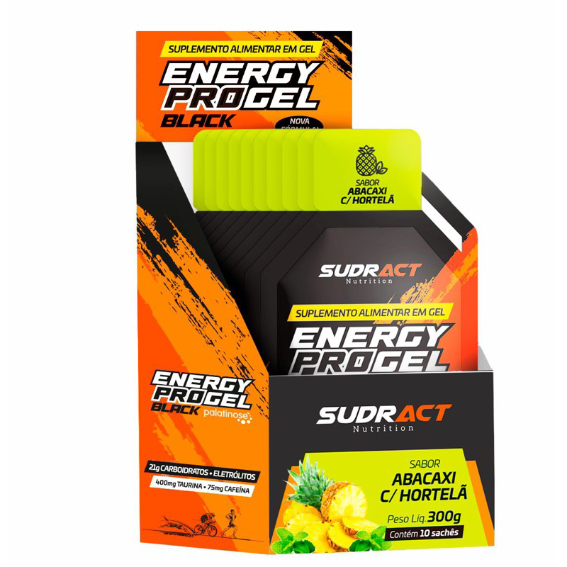 Energy Pro Gel Black Cafeína Sudract