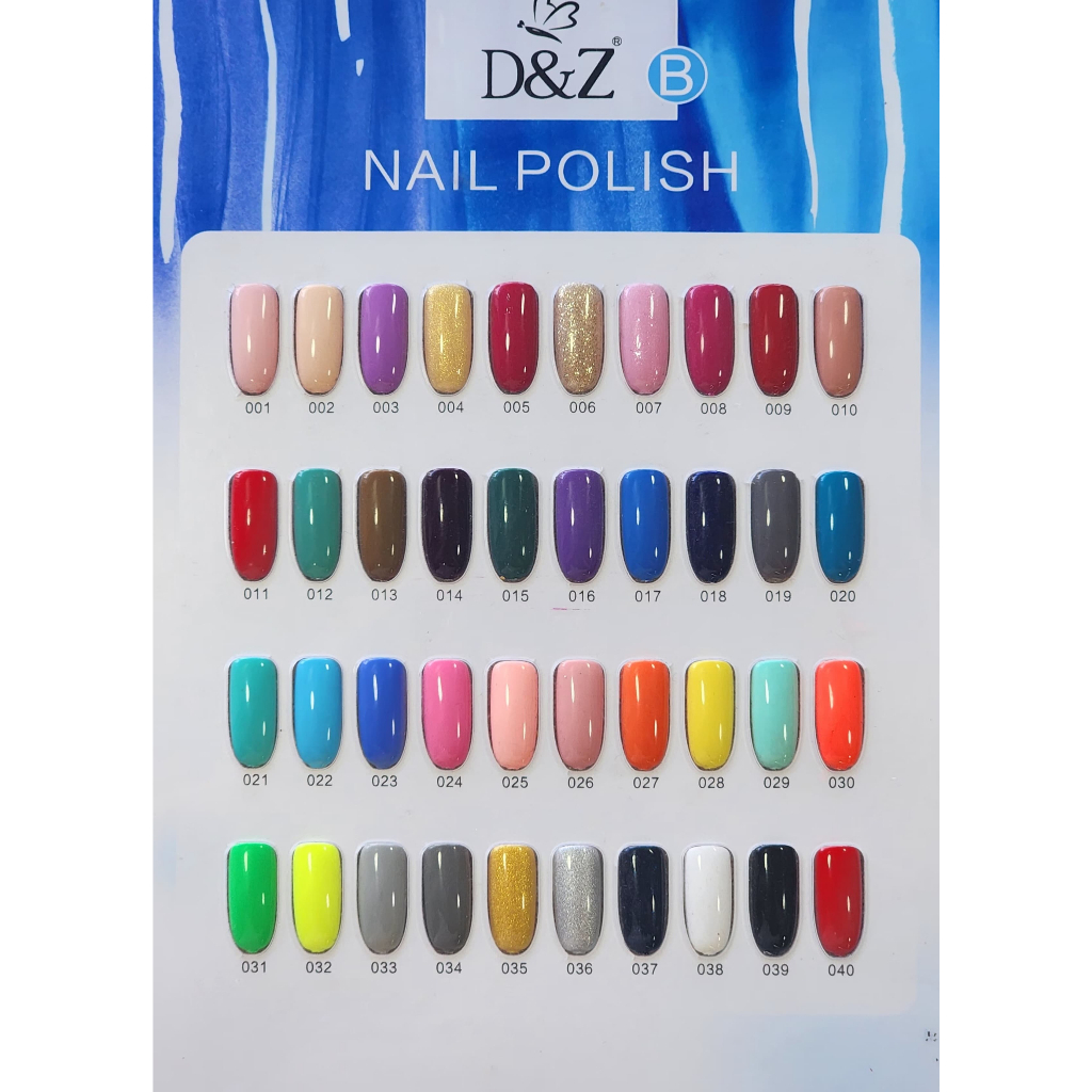 Coleção De Esmaltes D&Z Cartela B em Oferta na Shopee