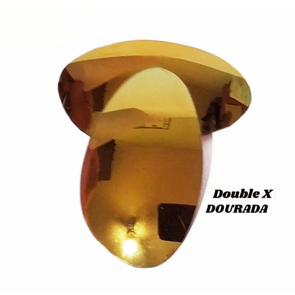 Lentes Dourada 24k para oculos Double-X Polarizada com proteção uv uva 400