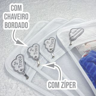 6 Saquinho Maternidade Organizador Viagem Mala Bebê 35x30 MALA/VIAGEM/ROUPA SECA/ROUPA LIMPA