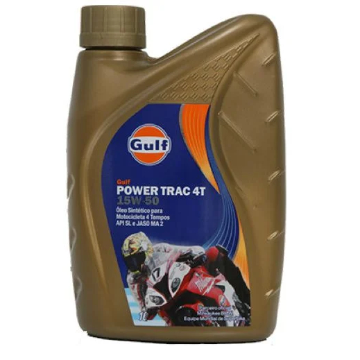 Óleo Moto Gulf 4t Power Trac Sintético 15w50 Bmw Suzuki Ducati GB000013