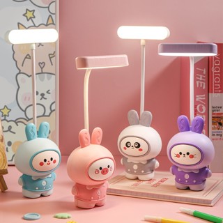 Luminária Abajur De Mesa Infantil Coelho Fofo Luz Led Usb Portátil Com Apontador De Lapis em Oferta na Shopee