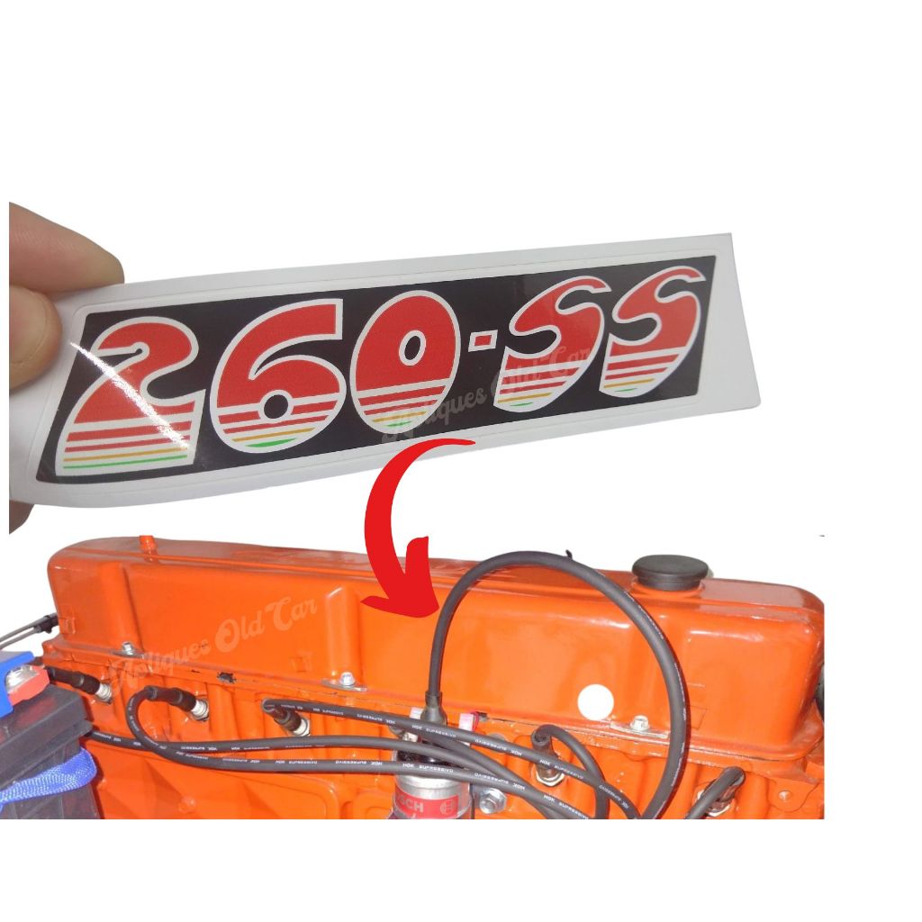ADESIVO COMANDO 260-SS / DECORATIVO TAMPA DE VÁLVULAS OPALA E CARAVAN