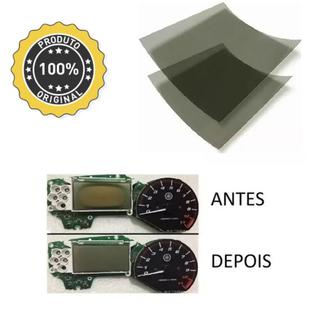Pelicula Polarizada para Reparo em Display Carro Moto em Geral 10x10 Manutenção Painel Polarizadora em Oferta na Shopee