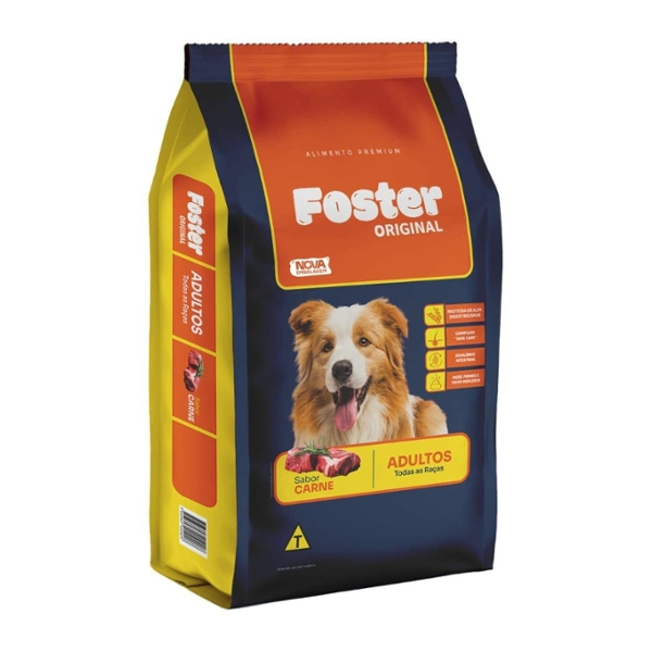 Ração Foster Premium Original Carne 15 kg