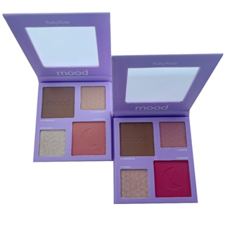 Paleta De Iluminador Contorno Blush Facial Feels Mood 4cores em Oferta na Shopee