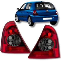 Par Lanterna Traseira Renault Clio H 2003 2004 2005 2006 2007 2008 2009 2010 Fumê