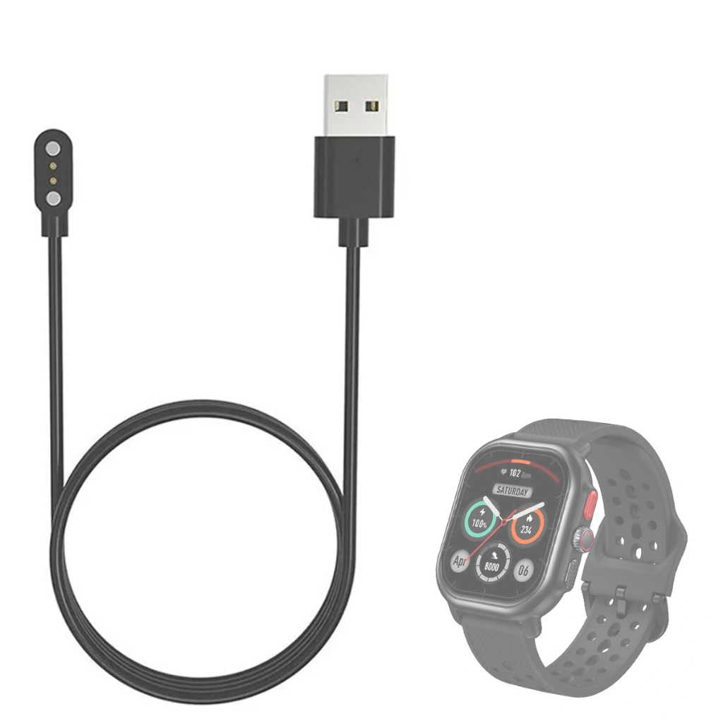 Carregador Usb Compatível Com Smartwatch Zeblaze Beyond 3 pro Redondo magnetico Magnético