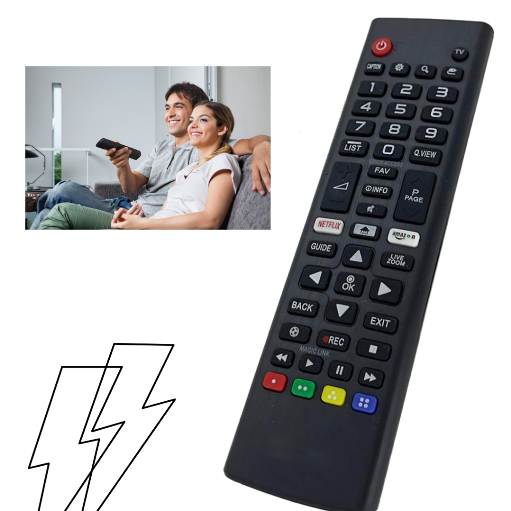 Controle Remoto Para Tv Smart Compatível com LG 4K LED LCD 32 40 43 50 55 65 Polegadas