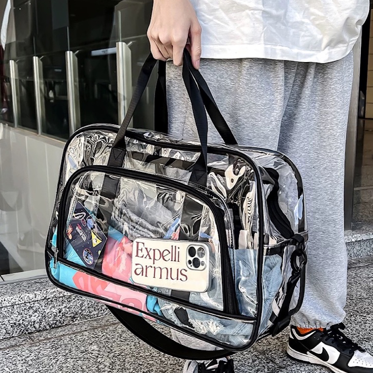 Bolsa Viagem Grande Transparente Feminina Masculino Presidio Praia Industria P