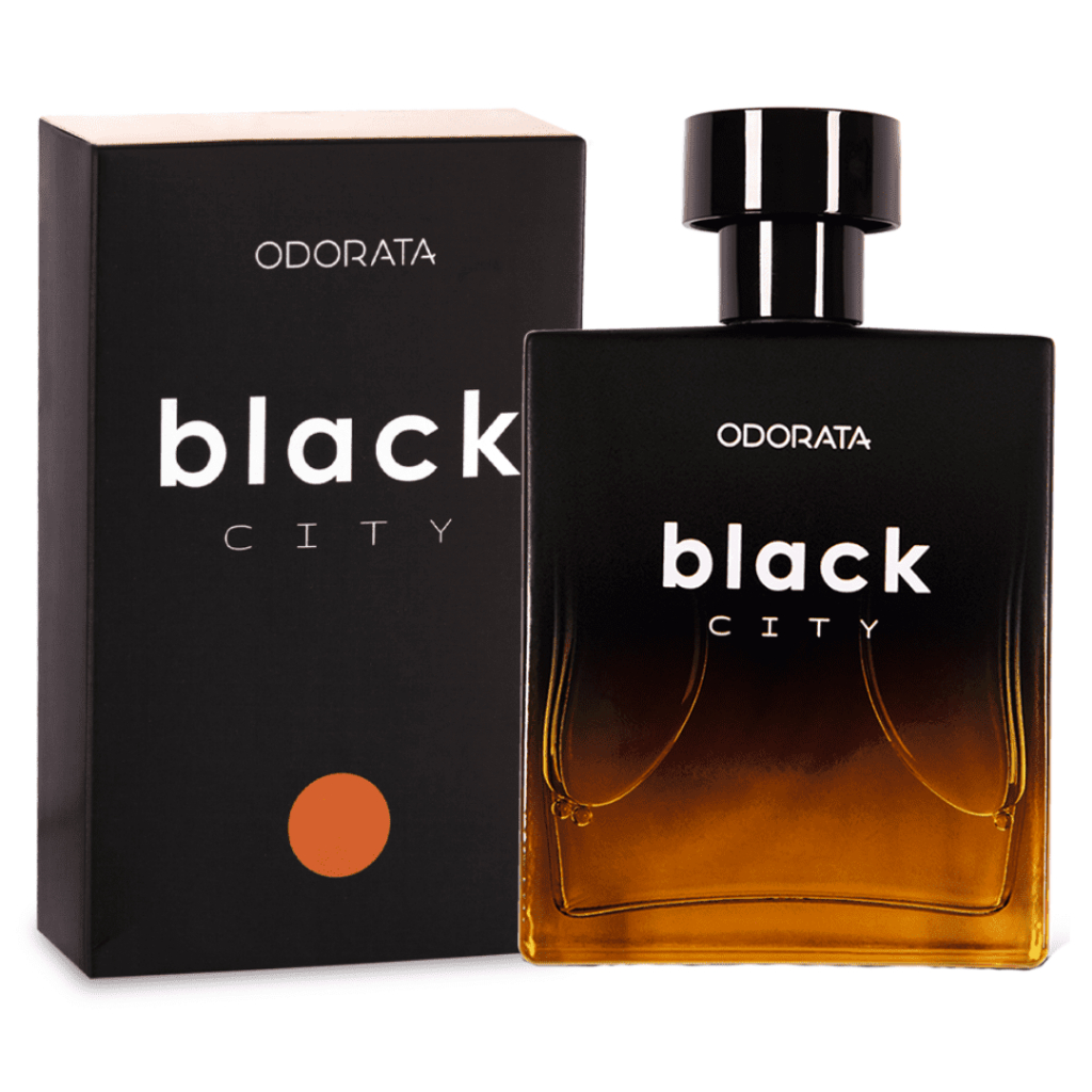 Perfume Masculino Deo Parfum Odorata Black City 100ml em Oferta na Shopee