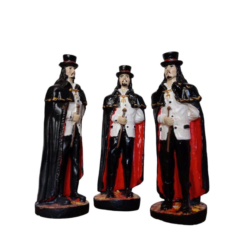 Escultura Exú Tranca Rua das Almas 20 cm ( Branca Art Brasil )