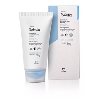 Desodorante Antitranspirante em Creme Tododia Leite de Algodão 80g, Natura Cosméticos, Original, Novo em Oferta na Shopee