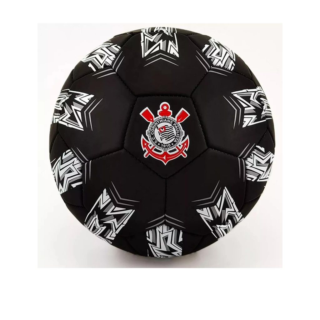 Bola Corinthians Preta Tamanho 5 Sportcom Original Estádios