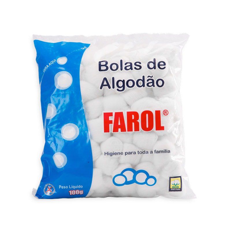 Bolas De Algodão 100g algodao para uso geral .