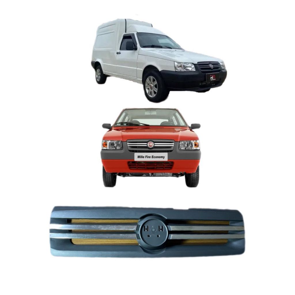 Grade Frontal Uno/Fiorino 2009/2013 Fosca C/ Cromado