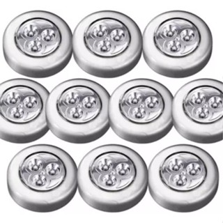 4 Unidade Luminária De 3 LEDs Adesiva Forte Emergência Touch De Pilha De Segurança Portátil Para Armário Casa em Oferta na Shopee