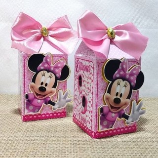 kit festa infantil/ Minnie rosa luxo/ caixinhas personalizadas