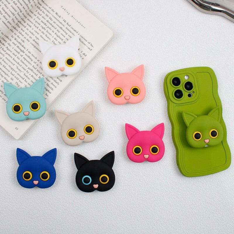 Suporte Gatinho Coelho 3D Para Capinha Celular Mesa Apoio