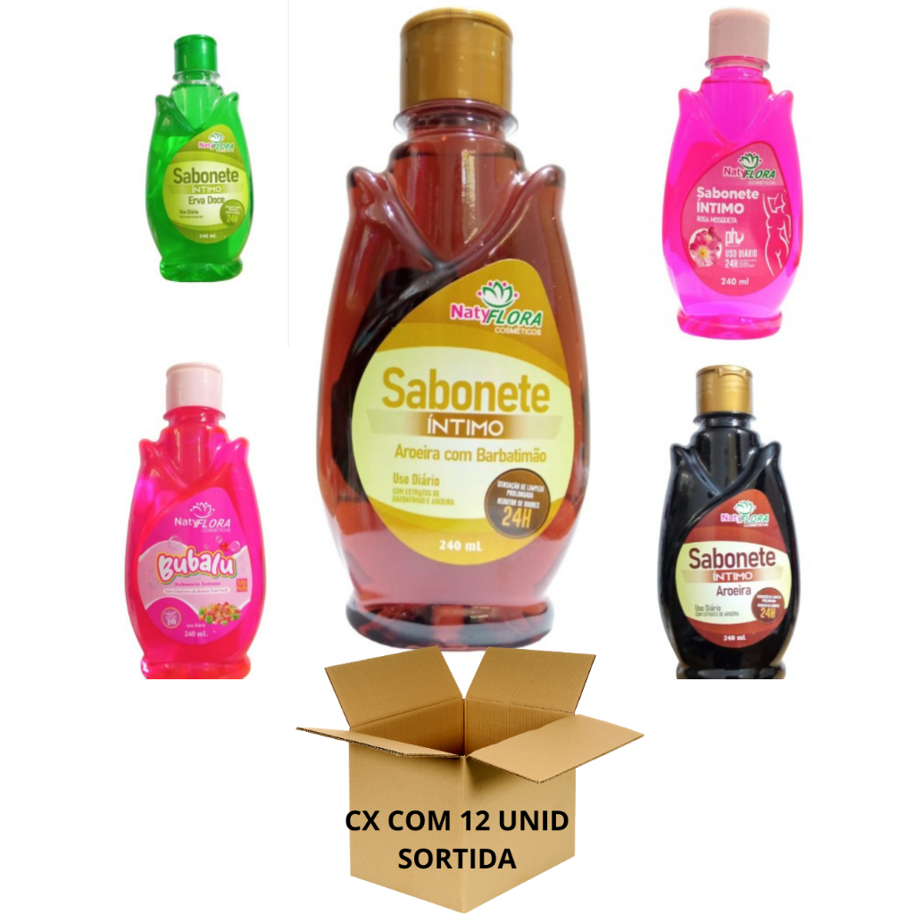 SABONETE INTIMOS NATYFLORA 240ML CADA 12unid