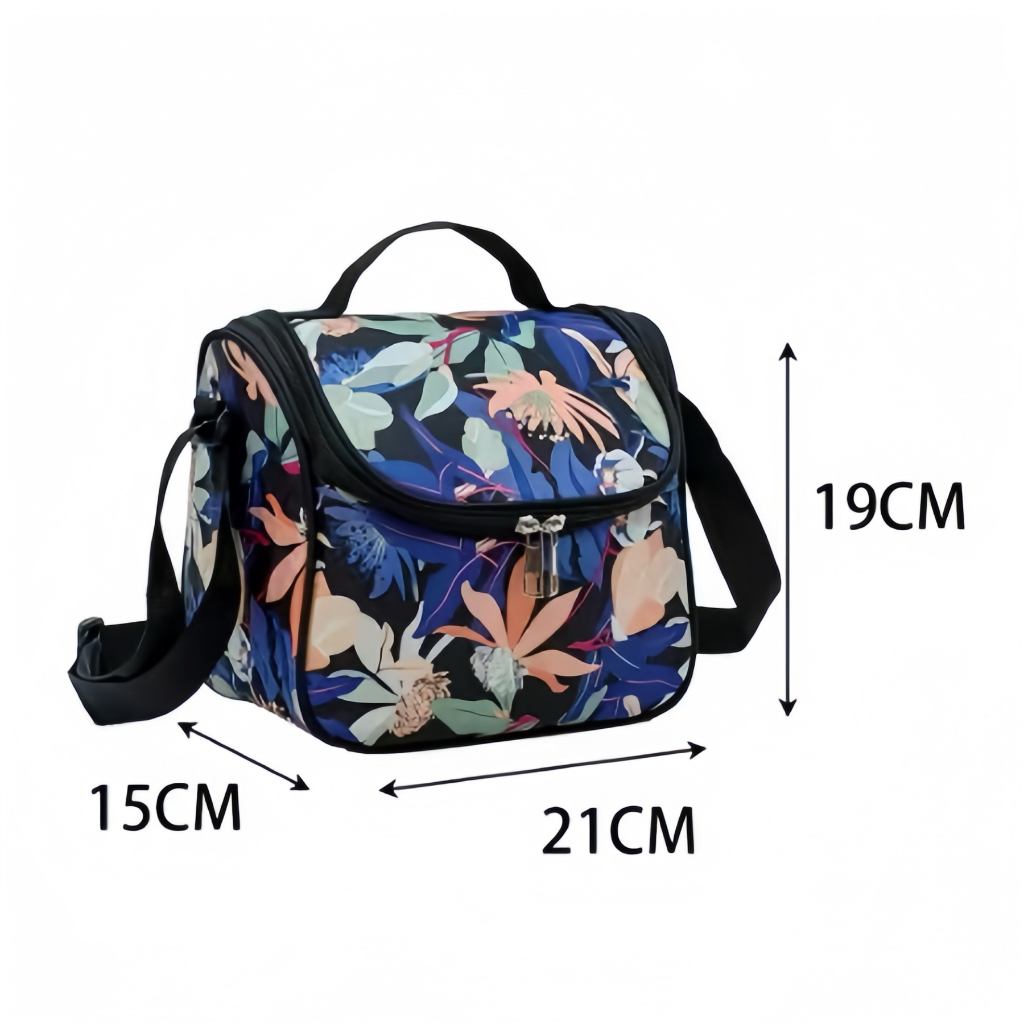 Bolsa Térmica Feminina Estampada Marmita Lanche  C Alça  /Fitness/ Necessaire/Impermeavel/BOLSA TERMICA C ALÇA