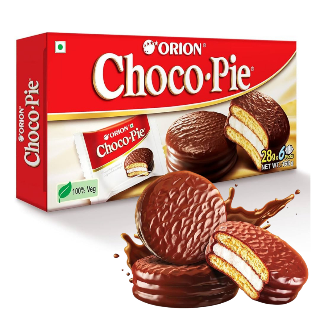 Alfajor De Chocolate Coreano Chocopie 168g - Lotte Importado em Oferta na Shopee
