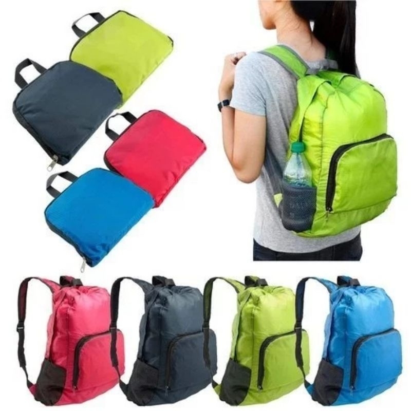 Mochila de Nylon Dobrável 25 Litros Viagem Impermeável masculino feminina em Oferta na Shopee