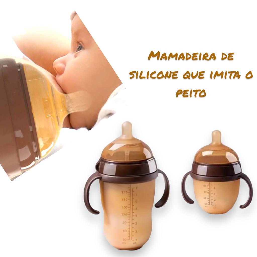 Mamadeira de Silicone que Imita o Peito de Mãe Desmame Qualidade