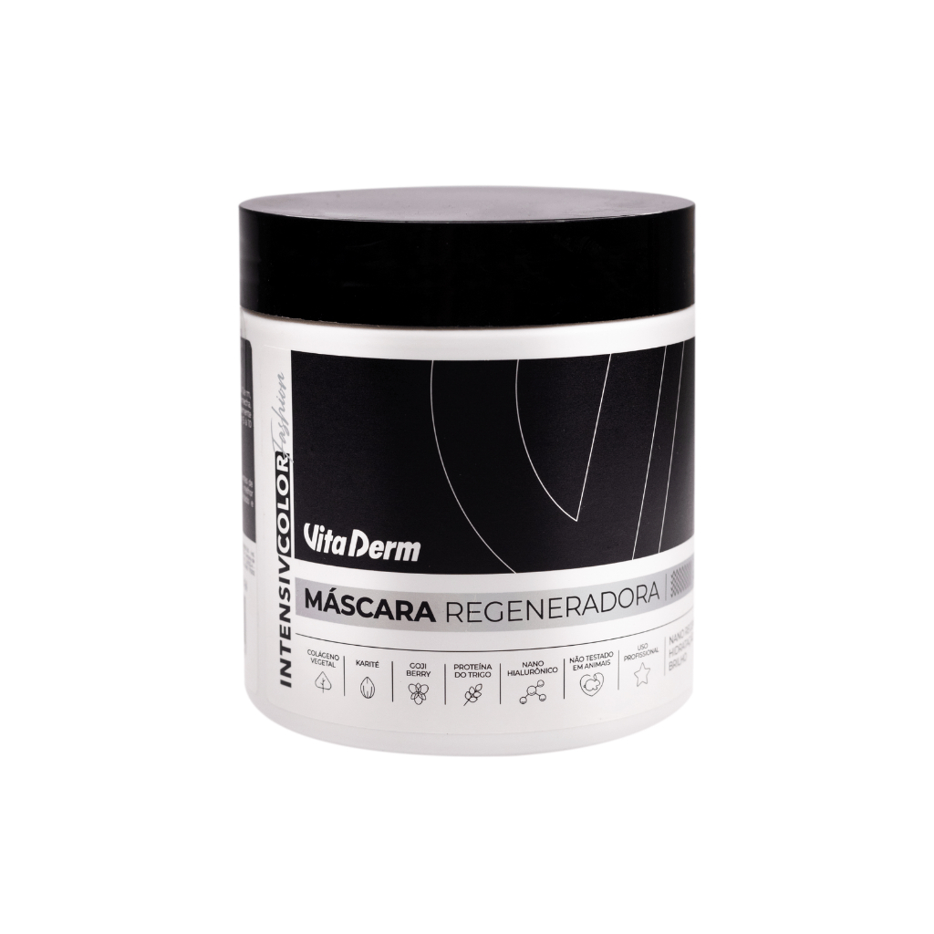 Máscara Regeneradora 500 G - Intensi Color Vita Derm Reconstrução dos Fios Hidratação Reconstrução