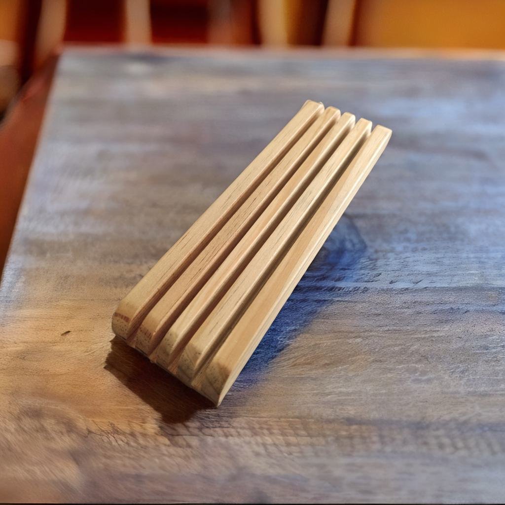 Suporte para pentes base de madeira para tesouras  barbearia barber shop barbeiro salão cabeleireiro