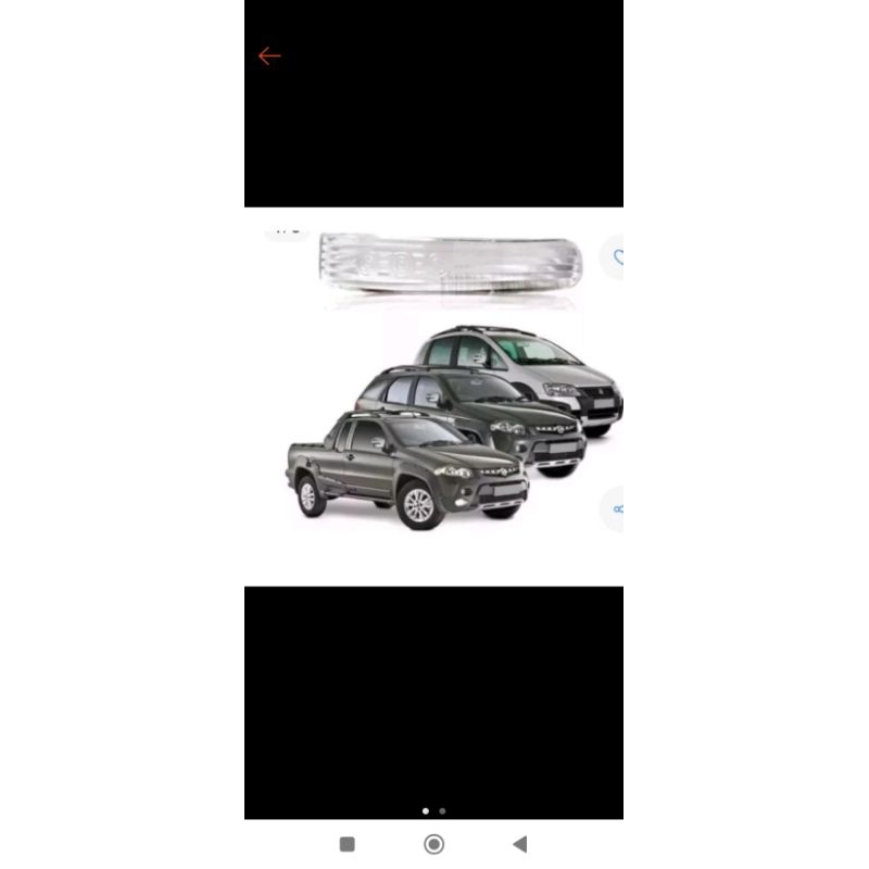 Lente da seta retrovisor Fiat Palio,Idea até 2010,LE