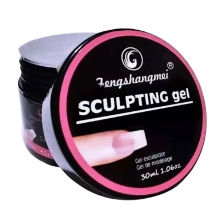 Sculpting gel 15ml Pretinho do Poder Modelador Pote Preto Unhas Acrygel