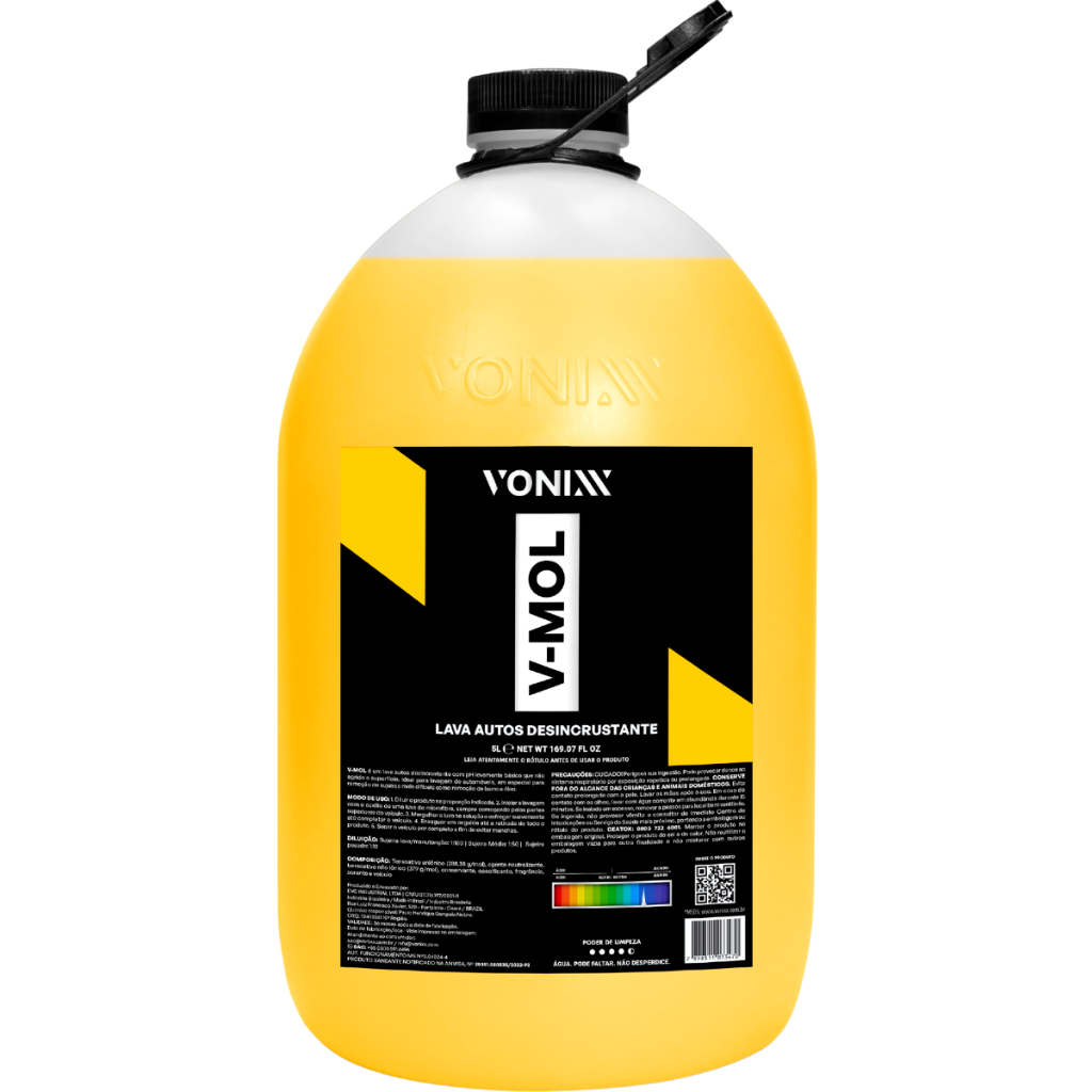 Shampoo Automotivo Desincrustador de Barro Lama Concentrado V-Mol 5L Vonixx - Spare Parts and Accessories for Vehicles