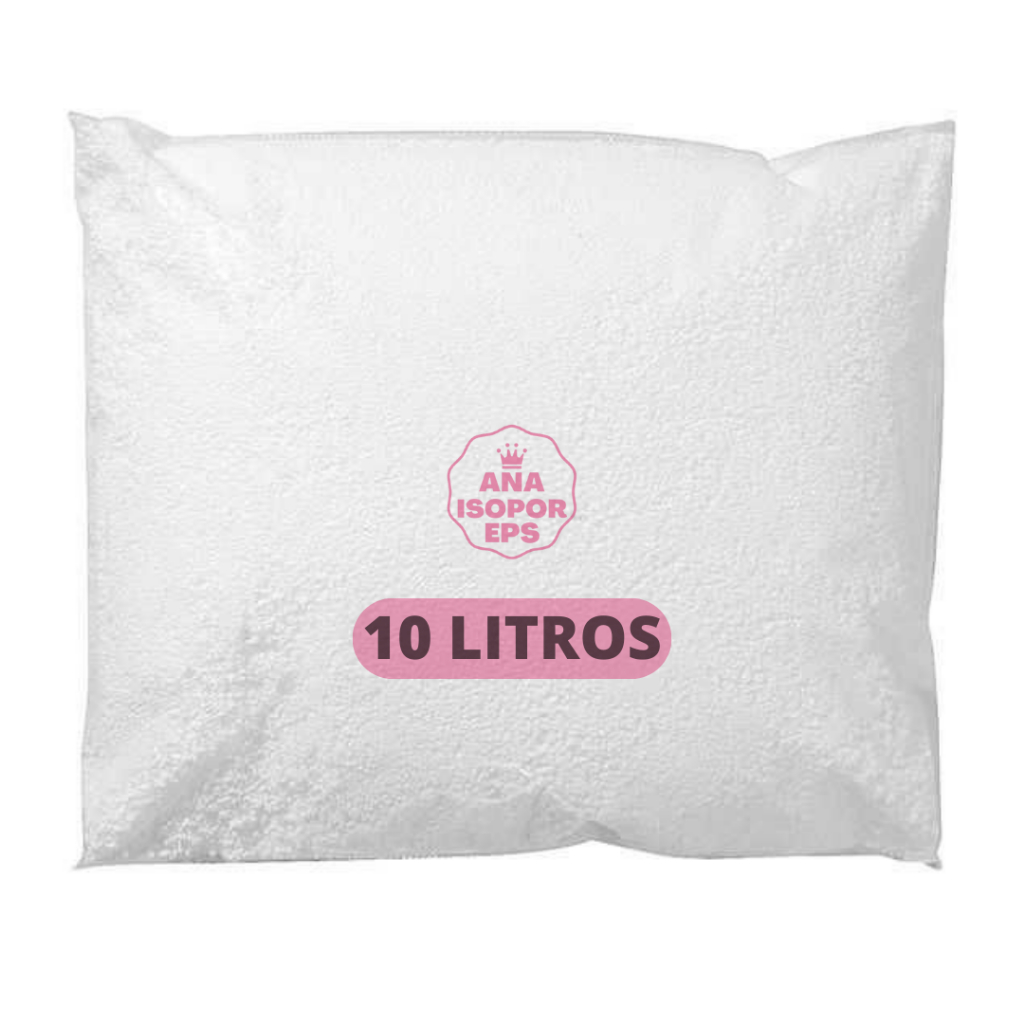 Isopor (pérola) Bolinha Branca Para Slime Pacote De 10L