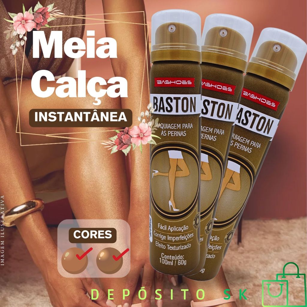 Imagem Spray Meia Calça - Maquiagem para as Pernas 100ml Baston Bashoes