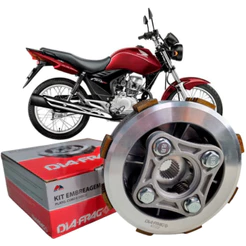 Kit Embreagem Completo CG 150 TITAN FAN 2004 a 2015 - CG 125 FAN 2008 a 2012 - BROS 125 150 Diafrag