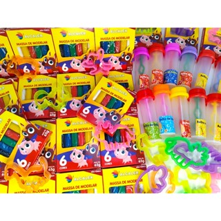 50 Cx Massinha Modelar +100 Forminha Cortador +50 Tubos Vazios P/ Bolha Sabão Kit Festa Lembrancinha em Oferta na Shopee