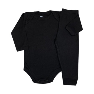 Body e Calça Bebê Infantil Canelado Conjunto 2 Peças Pagão + Mijão RN ou G Menino Menina Algodão em Oferta na Shopee