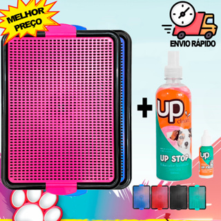 Sanitário Banheiro Grande Para Cachorro + Educador Caca Xixi Sim Xixi Não Tapete Higiênico Cachorro em Oferta na Shopee