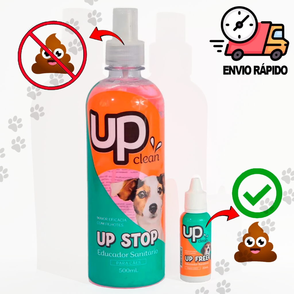 Kit Xixi Pode/Não Pode Educador Sanitário Para Cães UP Clean - 500mL