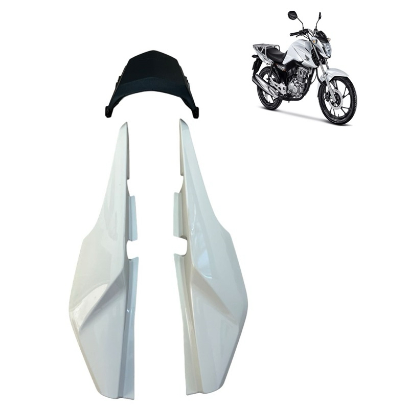 Rabeta Carenagem Traseira Cg Fan/Cargo/Start 150/160 Branco Ross 2014/2024 Mod original