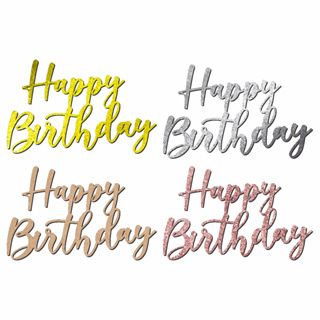 Letreiro MDF Happy Birthday Aplique Frase Painel Decorativo Festa Aniversario Decoração em Oferta na Shopee