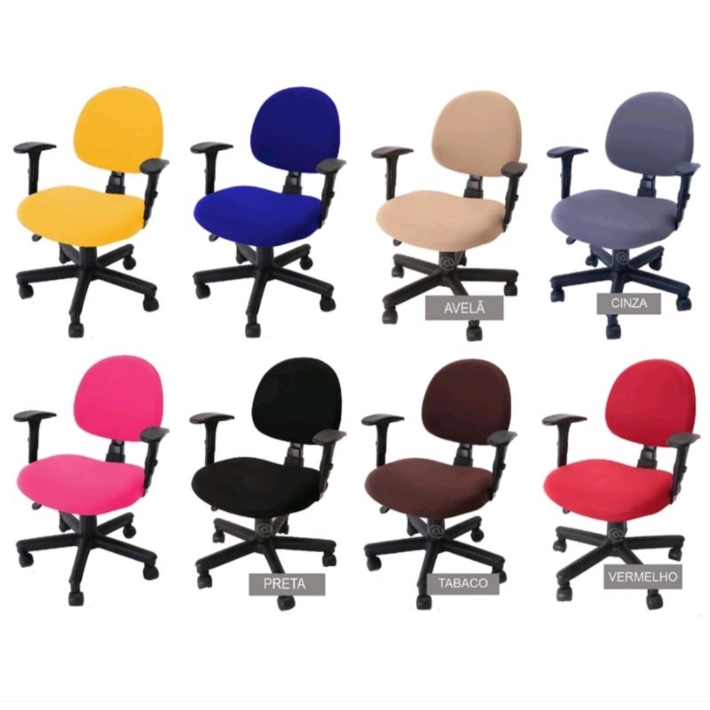 Kits Capas de Cadeiras Escritório / Igreja / Manicure / Advocacia / Caixa de Mercado e outros