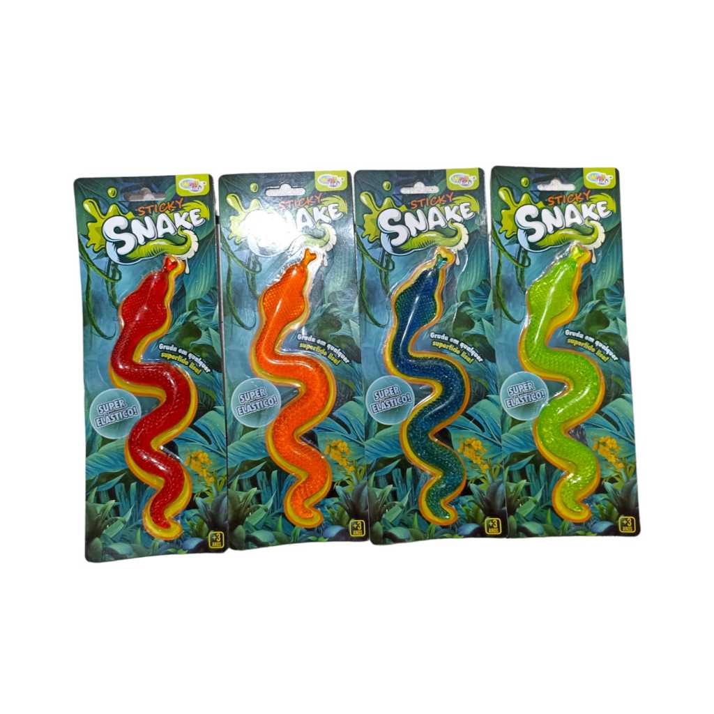 Cobra Gruda Gruda Sensorial Snake Sticky Super Elástica em Oferta na Shopee