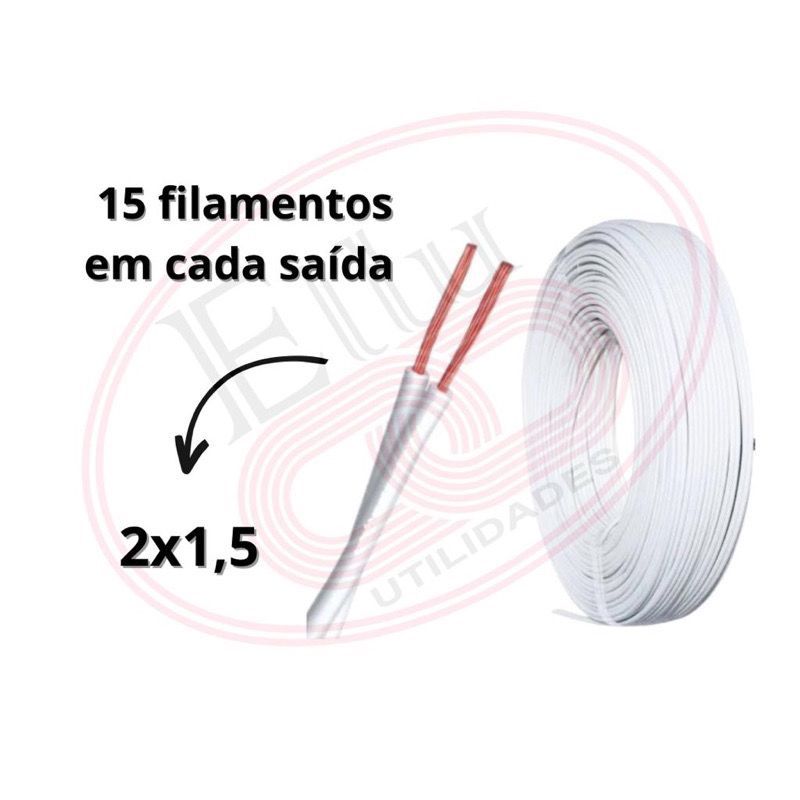 Fio Cordão Paralelo 2x1,5 mm